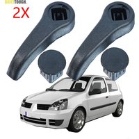 2X For Renault Clio MK2 Twingo MK1 Seat Base Adjustment Handle Lever Left Right Black Plastic Replacement 7701470827 7701205708