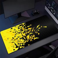 Yellow Art Simple Mouse Pad Large carpet MousePad XXL Gaming playmat Rubber Lock keyboard Desk Mat Computer Gamers laptop office