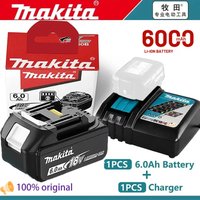 Authentic Makita 18V battery 6.0Ah,rechargeable battery BL1860B,for BL1850B LXT400 for Makita power toolWarranty included