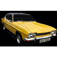 Yellow capri, retro vintage style metal sign/plaque shed garage man cave-Aluminum