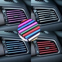 30 automotive air outlet trim pieces - U-shaped design, stylish and beautiful, easy to install, suitable for most vehicle models