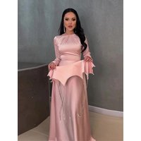 Ramadan Eid Satin Abaya Islam Muslim Dress Prayer Clothes African Dresses For Women Robe Musulmane Femme Vestidos Para Mujer