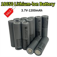1200mAh 18650 Li-Ion Battery 3.7V for 30A Toy Tool Flashlight with Charger Compatible with Our 18650 Model