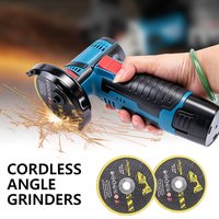 【2026 New】12V Cordless Angle Grinder 19500RPM Polishing & Grinding 2-in-1 Rechargeable Battery Ergonomic Handle for DIY