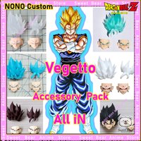 Nono Custom DRAGON BALL Vegetto SSJ White God/Ultra Instinct/ SSB Hair & Face Accessories Set Action Figure SHF Anime Model Toys