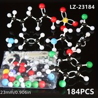Organic Chemistry Molecular Model Kit 184pc Large Ball Atom Structure Set for teacher student Educational Teaching tool LZ-23184