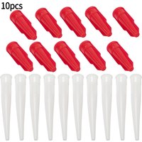 10pcs Silicone Tube Nozzle Cap e-Sealable Mastic Cartridge Spare Nozzles Screw Cover for Silicone Caulking Pipes Spare Nozzles