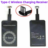 Type-C Wireless Charging Receiver Type C Fast Wireless Charger Adapter for Samsung Huawei Xiaomi HLJS