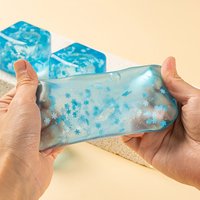 3.5cm Snowflake Ice Cube Squeeze Stress Relief Toy, Can Be Squeezed and Stretched Gel Cube, Fun Gift for Friends, Collectible