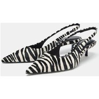 Designer Kitten Heel Pumps Women Novelty Zebra Print Design Sexy Pointed Toe High Heels Ladies Elegant Banquet Party Women Shoes
