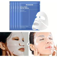 5Pcs Collagen Firming and Moisturizing Mask, Gentle Formula, Rich in Collagen, Makes Skin More Delicate, Smooth, and Radiant, Achieving Multiple Effects in One for Excellent Skin Care Including