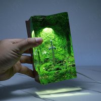 Animation peripheral model resin night light Master's Sword Silent Princess flower home bedroom ornaments commemorative gift