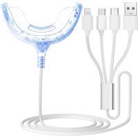 Teeth Whitening Accelerator Light 16x More Powerful Blue LED Light Mouth Tray Teeth Whitening Enhancer Light Trays
