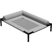 Raised Mesh Breathable Dog Bed with Removable Washable Bolsters Cooling Dog Cat Cot for Indoor & Outdoor Home Lawn