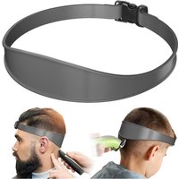 Adjustable DIY Curved Silicone Haircutting Collar Template, Hair Trimming Guide, 2-Level Haircut Tool for Home Styling