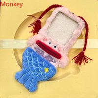 Cute Cartoon Fluffy Mermaid Girls Phone Case For Samsung Galaxy Z Flip 8 7 FE Case 6 5 4 3 Flip8 Flip7 Flip6 Warm Fur Cover Gift