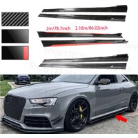 Spódnica boczna uniwersalna do AUDI A3 A4 A5 A6 A7 S3 S4 S5 S6 S7 RS4 RS5 RS6 RS7 R8 Rozgałęźniki przedłużające Fartuch Rozdzielacz warg Winglet
