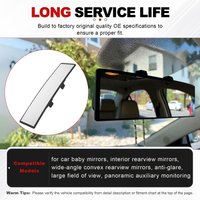 Car Interior Rear View Mirror Baby Mirrors Wide Angle Convex Rearview Mirror Anti Glare Large Vision Panoramic Auxiliary Monitor