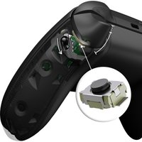 Turn to Clicky Version DIY Replacement Clicky Kit for Xbox Core Wireless Controller, Flexor Trigger Stopper Side Rail Grips