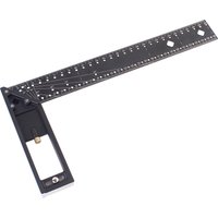 Woodworking Square Ruler - Right Angle Ruler Carpenter Square Layout Tool, Retractable Ledge, 30/40CM Multi-Angle Scribe Mark