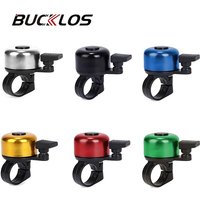 BUCKLOS Q-shaped Bicycle Bell with Loud Crisp Clear Sound Aluminum Alloy Mtb Handlebar Bell Road Bike Horn Cycling Accessories