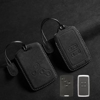 Leather Car Key Case Cover For Renault Duster Captur Clio Logan Megane RS 1 2 3 4 Koleos Scenic Nema Fluence Zoe Accessory