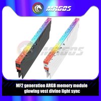 Computer RAM Heatsink 5V ARGB MOBO AURA SYNC, Diamond RGB Flow Style, Memory Stick Armor Vest For DDR3 4 5 Universal