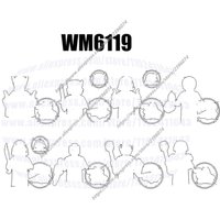 Action Figures Building Blocks Series WM6119 WM2187 WM2188 WM2189 WM2190 WM2191 WM2192 WM2193 WM2194 DIY Toys