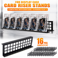 For Display Case Card Riser Stands Compatible with Zion Case - 16 Risers 10.25" L