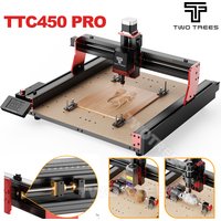 Twotrees TTC450 PRO Laser-Fräsgraviermaschine, 4-Achsen-DIY-Holzbearbeitungs-Schneidebildschirm, UI-Upgrade-Unterstützung, Schaltlasermodus