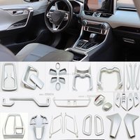LHD RHD For Toyota RAV4 RAV 4 2019-2021 2022 2023 2024 ABS Matte Car Gear Shift Panel Frame Cover Trim Window Button Accessories