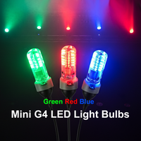 1/3/5/10Pcs Mini G4 LED Light Bulbs Red Blue Green 3W 2W AC/DC 12V 3014 SMD Colorful Lights For Chandelier Crystallights Lamps