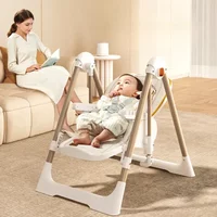 Chaise à bascule/balançoire pliable 2 en 1 pour bébé, adaptée aux enfants âgés de 0 à 3 ans ; Chaise haute convertible ; Stock UE disponible.