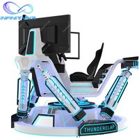Infinity New Product VR Star 3 Screen Arcade Games Full Motion Sim Racing Cockpit 6 DOF Racing Car Simulator for Playground