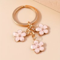 Porte-Clés à Breloques en Forme de Fleur, Accessoire de Sac, Pendentif de Voiture, Ornement de Téléphone Personnalisé, 1 Pièce