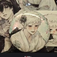 The Summer Hikaru Died Yoshiki Tsujinaka Hikaru Figure Tinplate Brooch Clothes Collar Pin Acrylic Stands Desktop Ornament