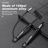 AliExpress X-TIGER 120PSI Portable Bicycle Pump with Pressure Gauge Multifunctional Air Pump AV/FV Valve Compatible for Bicycles and Balls