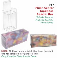 3/10PCS Clear Plastic Protector Case For Pkmn Center Japanese Special Box(For Tohoku Poncho Pikachu Promo/Kanazawa)