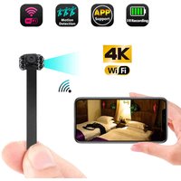 Miniaturowa kamera WiFi 1080P, kamera HD 4K, zdalne monitorowanie przez aplikację, kamera do monitoringu domu, przenośna kamera DIY z noktowizorem na podczerwień.