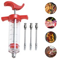 Roast Juice Syringe Seasoning Syringe Turkey Needle Marinated Beef Steak Barbecue Seasoning Syringe Needle kitchen Catering Tool