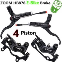 AliExpress Zoom ZOOM HB-876E E-Bike 4-Piston Hydraulic Disc Brake Set Electric Scooter Folding Mtb Bicycle Power Off Ebrake Ebike Accessories