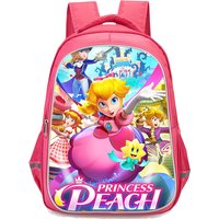 Girls P-Peach Princess Print Casual Mochila Escolar backpack School Bag For Teenager Girl Nylon Waterproof Backpacks Female