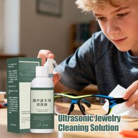 Professional Jewelry Cleaner Solution Concentrated Ultrasonic Cleaning Liquid, Effective Tarnish Remover for Rings, Necklaces