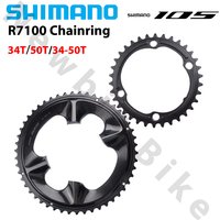 AliExpress Shimano SHIMANO 105 12Speed R7100 Chainring CR-R7100 Crown for Road Bike 34T or 50T or 50-34T 12S Original Bicycle Parts
