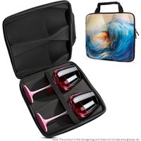 for Zalto Sy Wine Glasses Storage Bag High Footed Wine Glasses Carrying Case Portable Hard EVA Travel Protect Box
