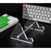 Transparent Acrylic Keyboard Display Stand Stable Layered Desktop Rack Space Saving Support Holder Practical Desk Organizer