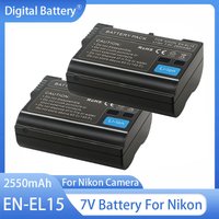 EN-EL15 Rechargeable Battery 2550mAh Li-ion Battery Pack For Nikon Z5 Z6 Z7 D7100 D7200 D7500 D850 D750 D810 D600 EN EL15 Camera