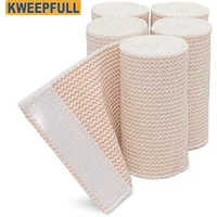 1 Roll Elastic Bandage Wrap - Premium Quality with Self-Closure, Athletic Sport Tape Rolls for Ankle, Wrist, Arm, Leg Sprains