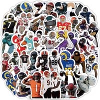 50Pcs Rugby Graffiti Stickers Sports Skateboarding Luggage Phone Waterproof Stickers