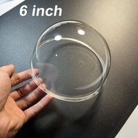 6 Inch Acrylic Clear Dome Cover Heightened Surveillance Security PTZ Camera Dome Housing Camera Lens Protective Cover